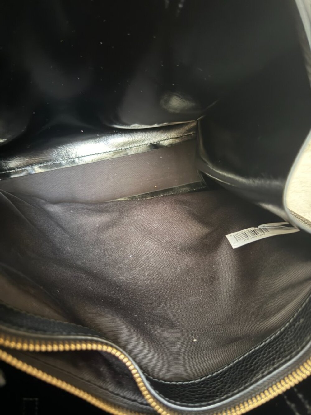Marc Jacobs The Grind Black Leather Tote Shoulder Bag - Picture 13 of 16